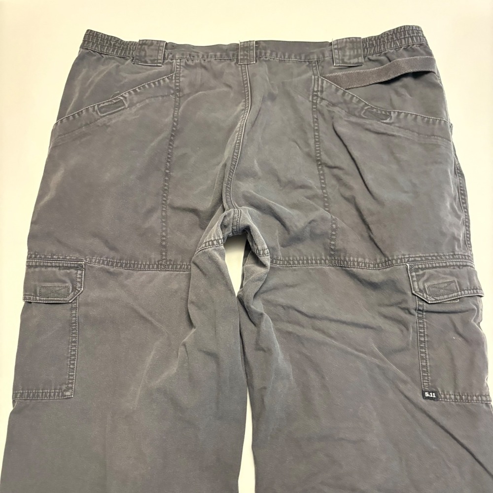 5.11 Tactical Cargo Pants Mens 44x30 Grey Cotton Canvas Utility Workwear 74251 - Picture 3 of 10